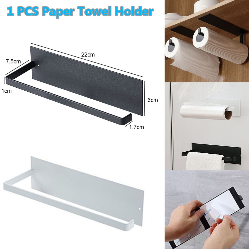 Commercial Kitchen Towels - 1 support mural adhésif durable pour