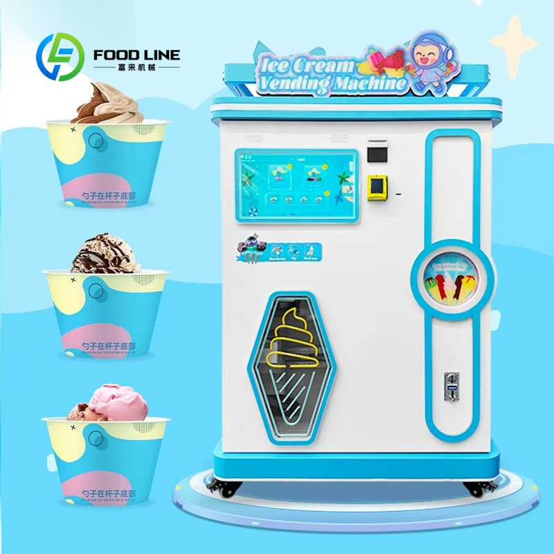 Soft Serve Ice Cream Machine - Machine à glaces molles à saveurs