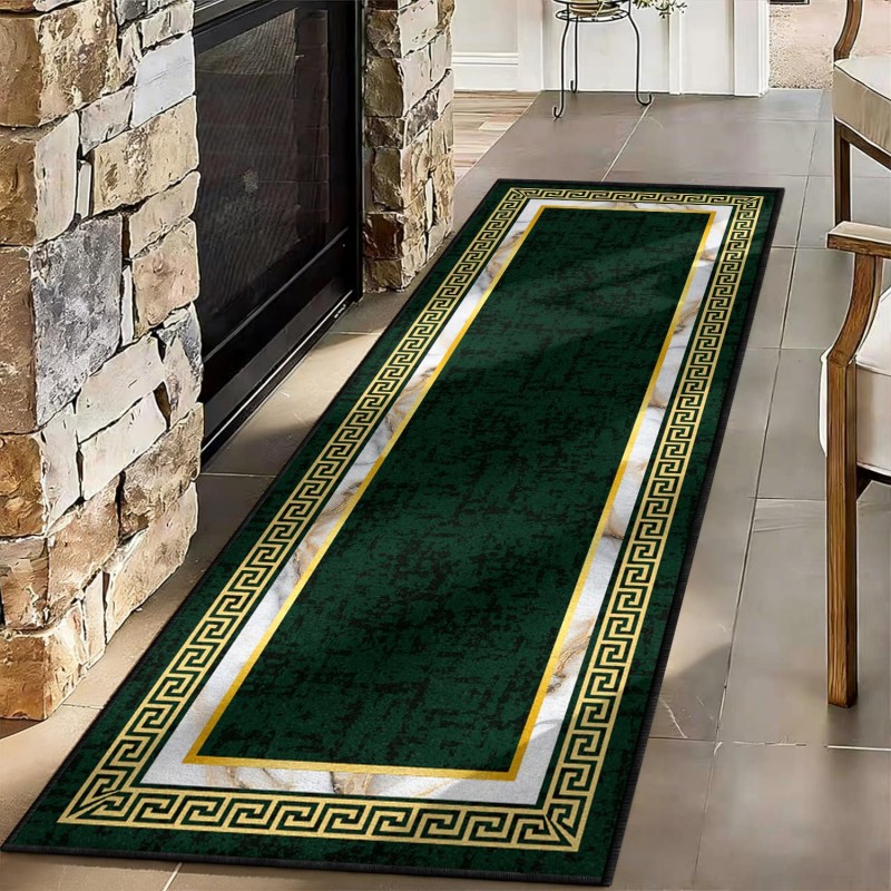 Commercial Kitchen Paint - Tapis de couloir abstrait bleu et