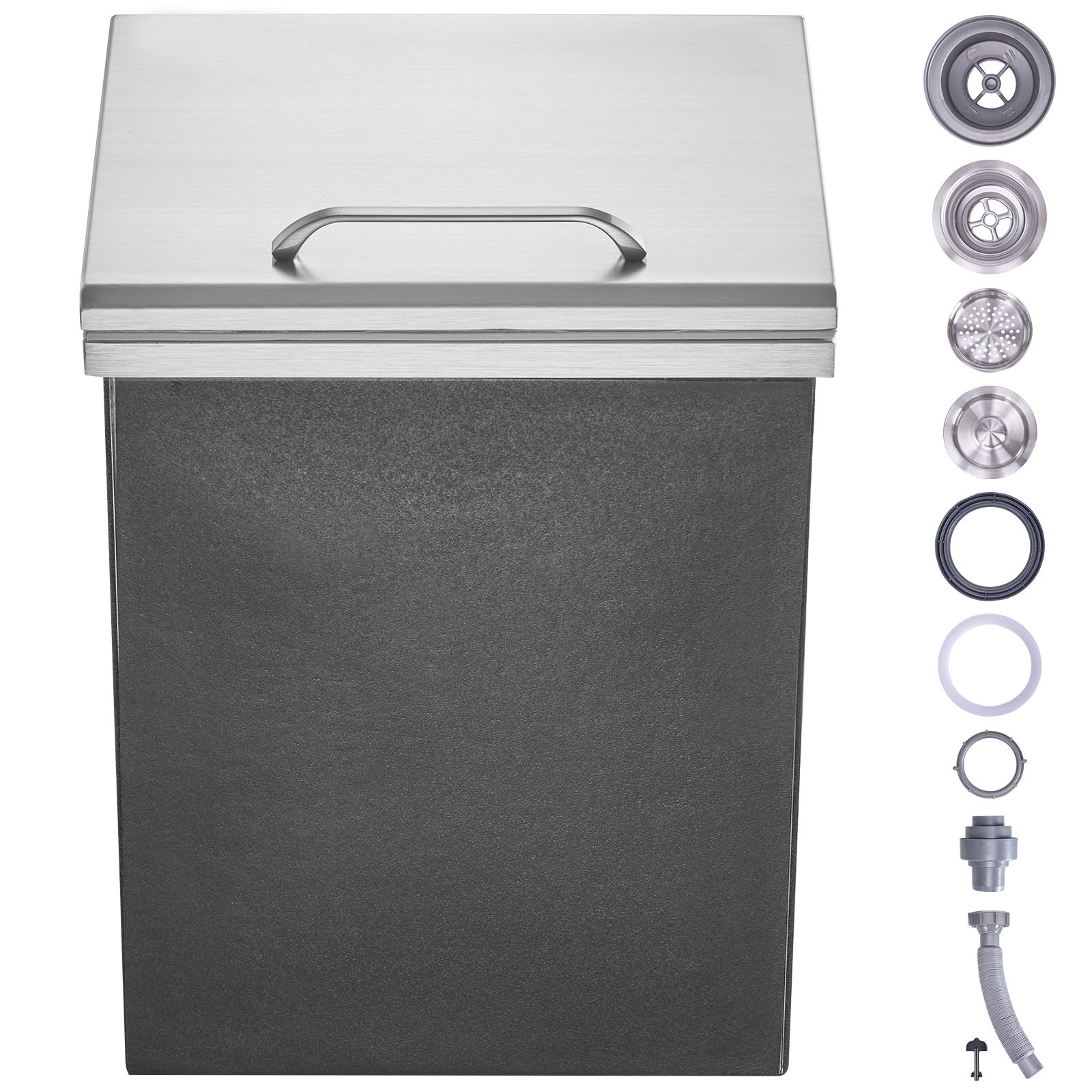 Commercial Kitchen Bin - Glacière à glace en acier inoxydable,