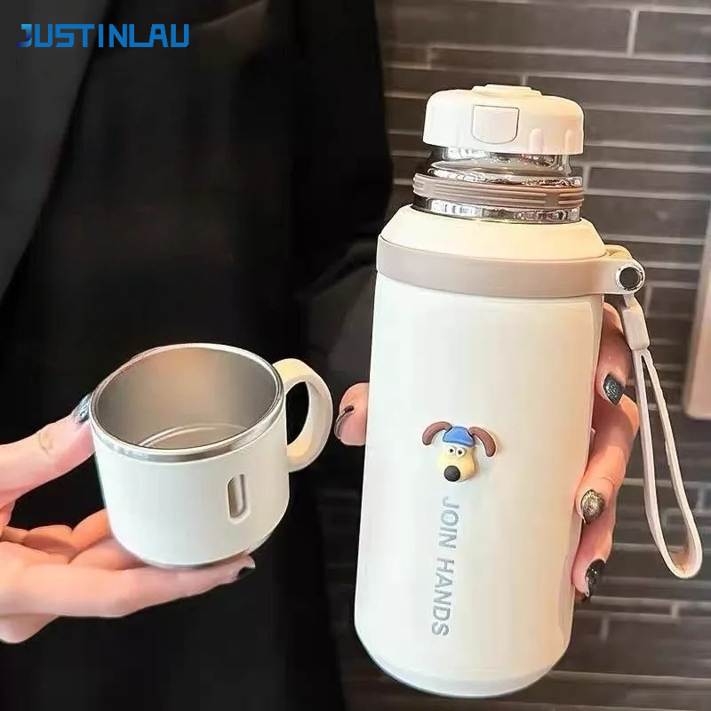 Commercial Kitchen Kettle - JUSTINLAU 600/800ML Thermos tasse cuisine flacons