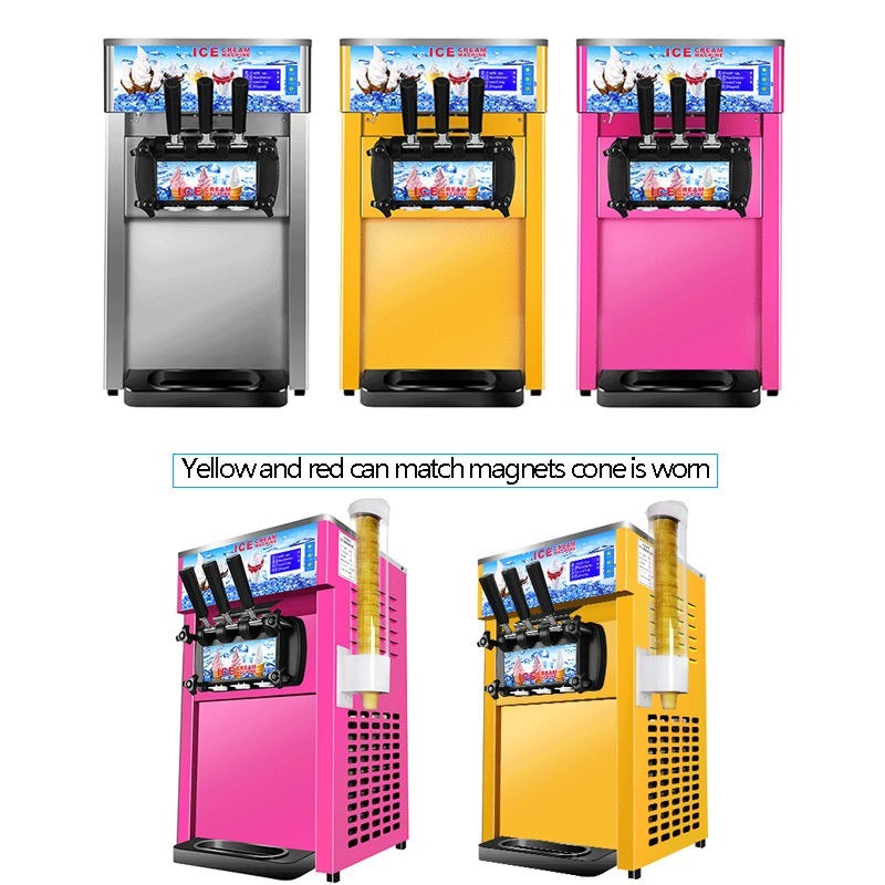 Soft Serve Ice Cream Machine - Machine à glace molle professionnelle 28L/h