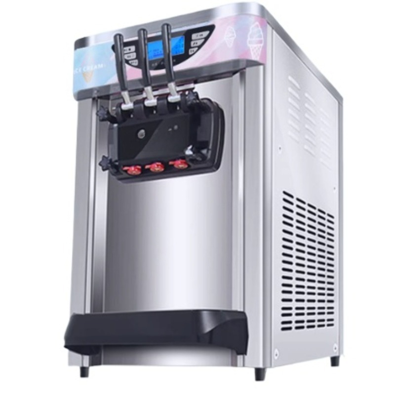 Soft Serve Ice Cream Machine - Machine à glace molle commerciale automatique,