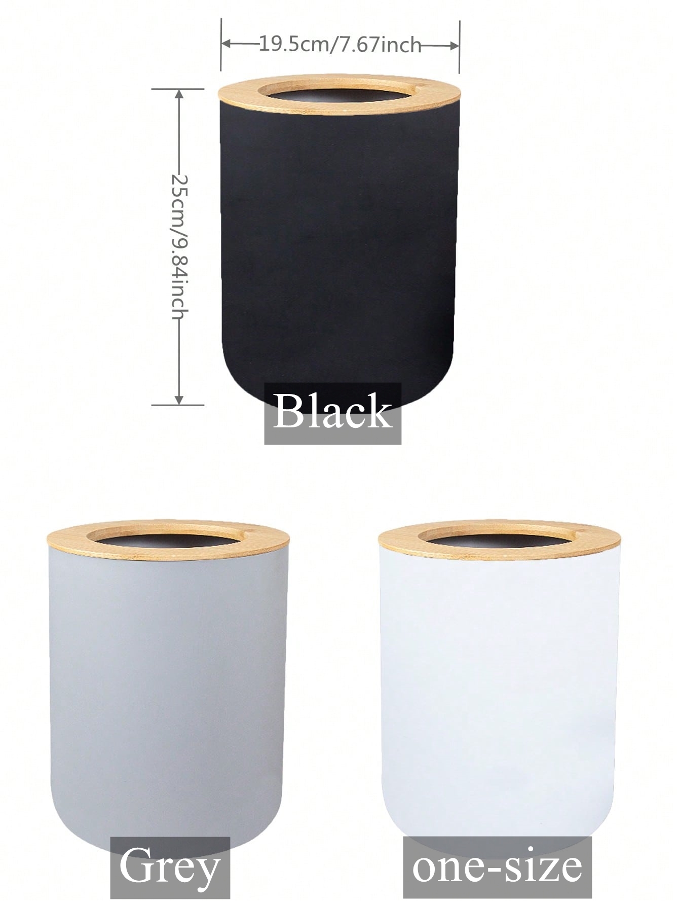 Poubelle en plastique noir, po - Commercial Kitchen Bin avis et prix