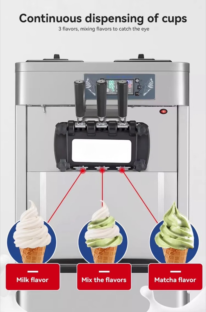 Machine à crème glacée automat - Soft Serve Ice Cream Machine avis et prix