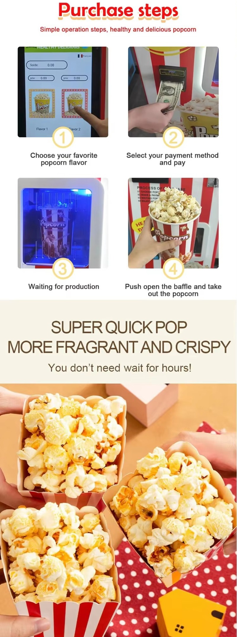 Distributeur automatique de po - Commercial Popcorn Machine avis et prix