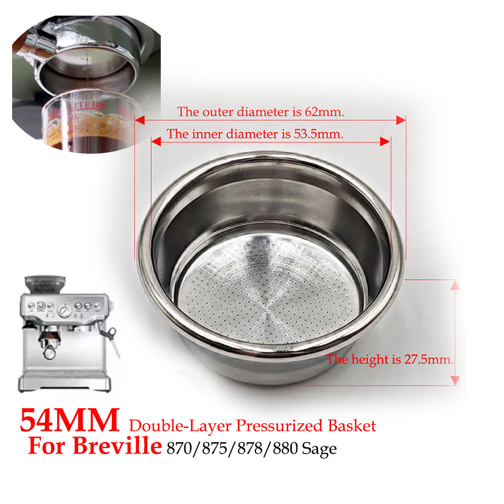 Panier filtrant pressurisé dou - Breville Espresso Bes870 avis et prix