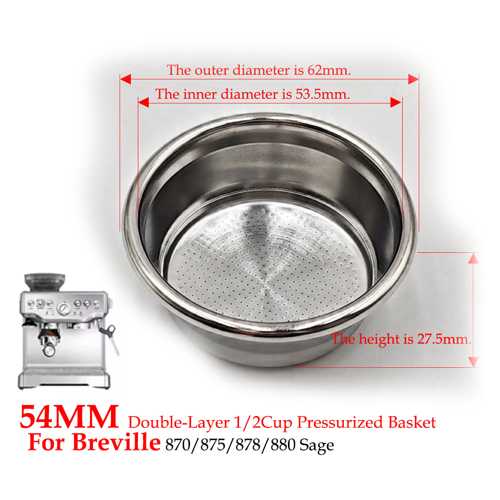 Panier filtrant pressurisé dou - Breville Espresso Bes870 avis et prix